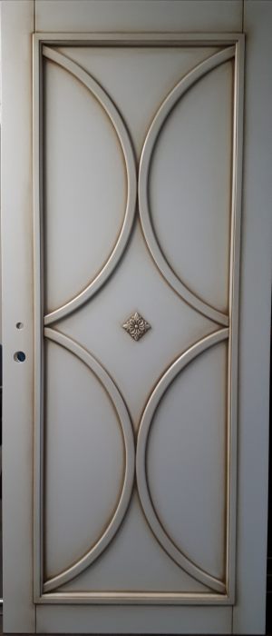 Межкомнатная дверь в профиле массив (эмаль с патиной) Энгельс